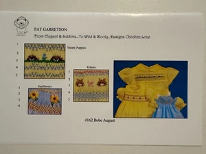 Smocking Plate #162 BEBE AUGUST by Pat Garretson - Picture 1 of 2