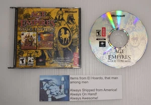 Age Of Empires Gold Edition (PC CD) Rise Of Rome Expansion Microsoft Atari - Picture 1 of 2
