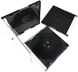 NUOVO 3 Lotto 3" DVD CD-ROM Audio CD Clear Jewel Custodie DVD-RW CD-RW Archiviazione PC Mac - Foto 1 di 1