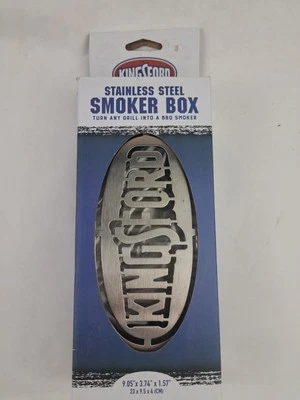 Kingsford Stainless Steel Smoker Box 9.05" x 3.74" x 1.57" any grill smoker box - Image 1 of 4