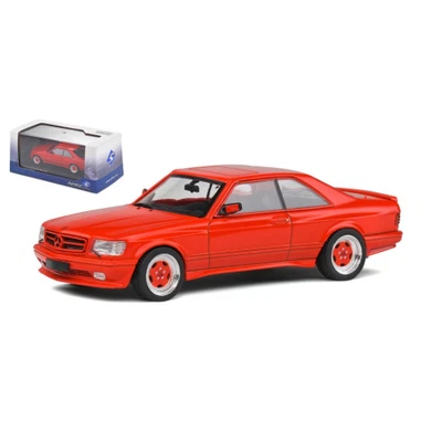 MERCEDES 560 SEC AMG WIDE BODY 1990 SIGNAL RED 1:43 Solido Auto Stradali Modelli - Immagine 1 di 3