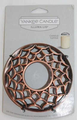 Brand NEW Yankee Candle Jar Topper Illuma-Lid Scallop P4 Copper Tone-#6 - Image 1 of 4