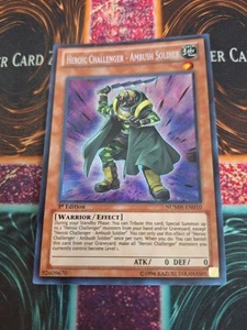 Yugioh Heroic Challenger - Ambush Soldier NUMH-EN010 Secret Rare 1st Edition NM - Picture 1 of 4