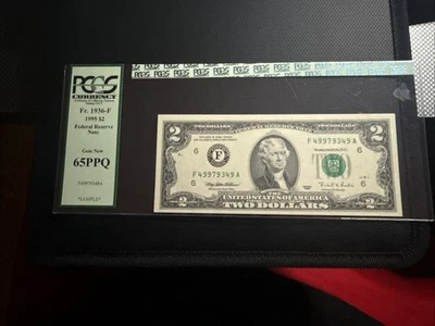 PCGS Banknote Sample 1995 $2 Note Fr.1936-F 65PPQ - Image 1 of 4
