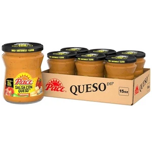 Pace Salsa Con Queso Cheese Dip, Great for Nachos, 15 15 Ounce (Pack of 6) - Picture 1 of 8