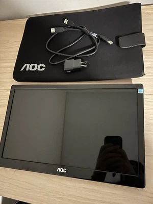 AOC E1659FWU USB 3.0 LED portable monitor - 15.6" - 1366x768 - Image 1 of 4