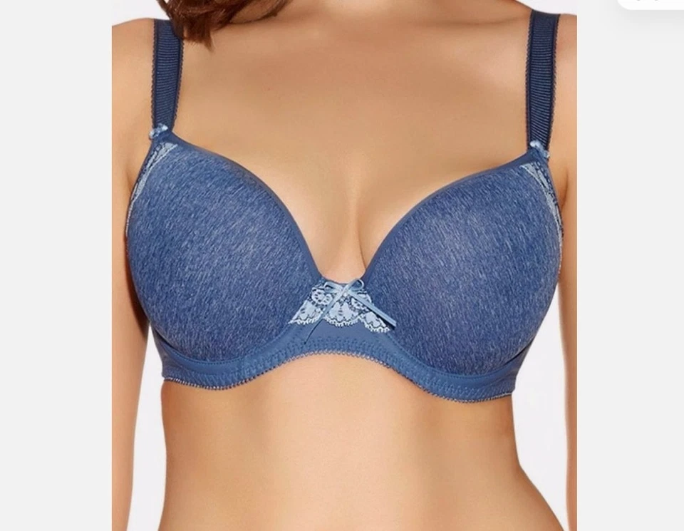 Freya Deco Delight Underwire Moulded Plunge Bra AA1561DEN Brand New With Tags - image 1 of 1
