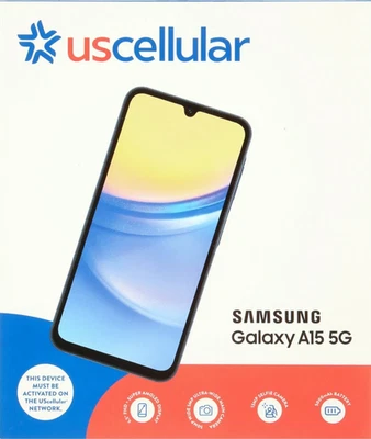 Samsung Galaxy A15 5G 128GB Smartphone Black (For UScellular) - New Sealed - Image 1 of 4