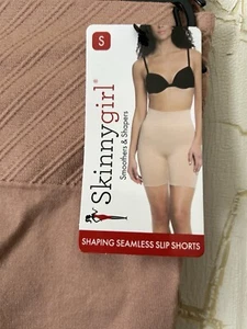 SKINNY GIRL New SMALL (2) Piece Nude - Mocha Shaping Seamless Slip Shorts NWT - Picture 1 of 7