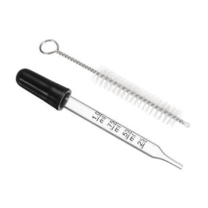 Eye Dropper Kit, 1set 1ml Straight Tip Graduated Dropper with Bulb Brush, Clear - Picture 1 of 9