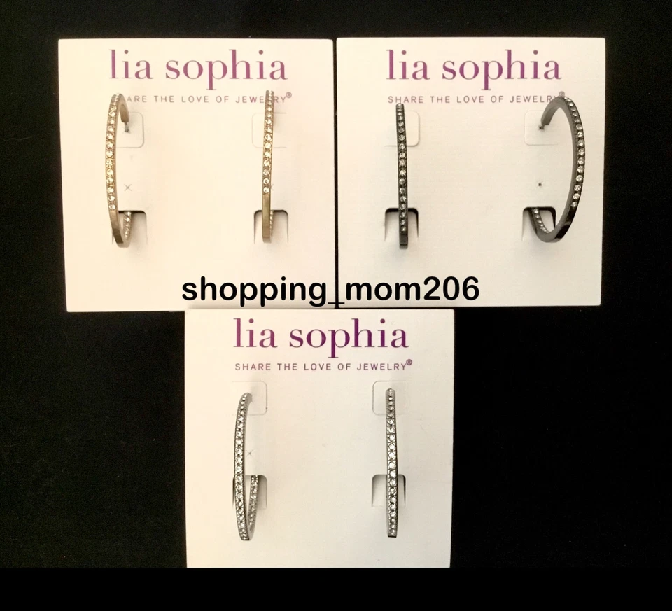 Pendientes Lia Sophia "Ovación de pie" -Elección de oro mate / plata / hematita Foto 1 de 1