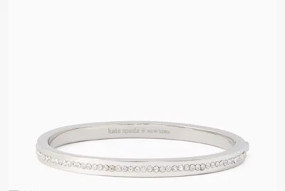 🌸Nuevo con etiquetas Brazalete con bisagras Kate Spade Ring IT Up Pave O0RU2678 plata $79 Foto 1 de 3