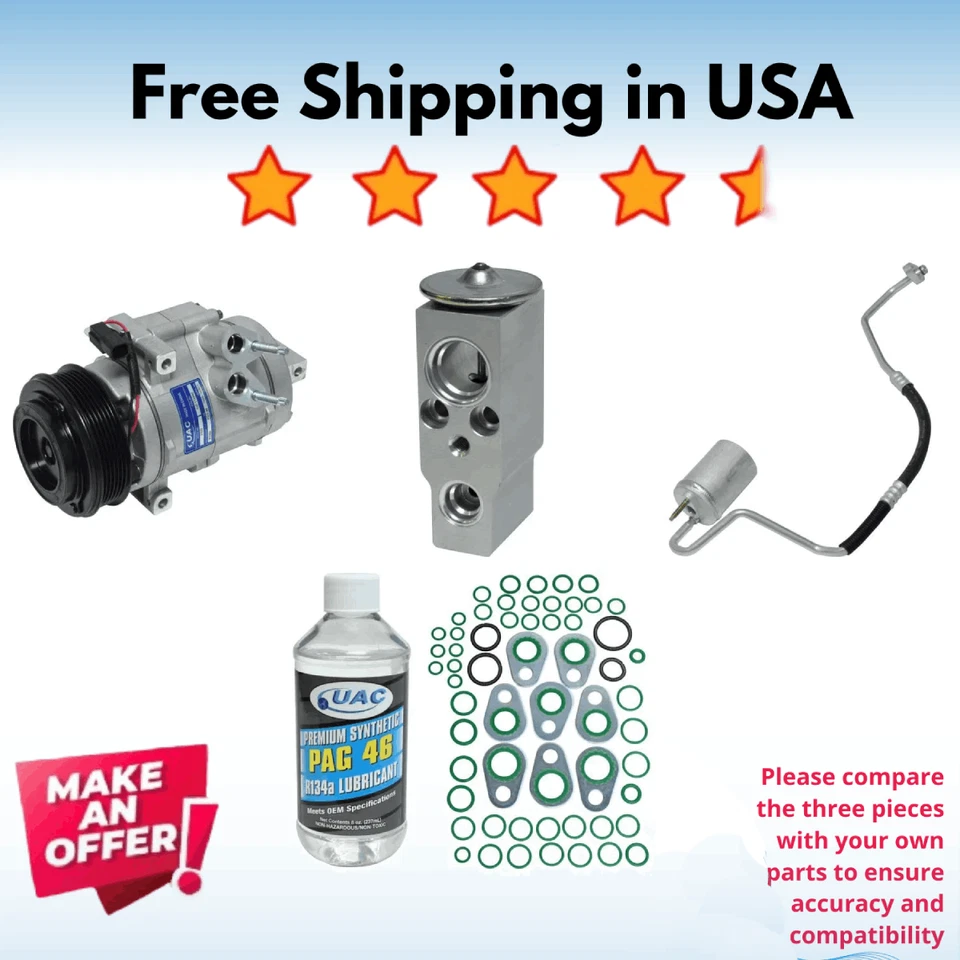 Compresor y secadores de aire acondicionado aptos para Lincoln MKS 2010, Ford MKT 2010 Foto 1 de 1