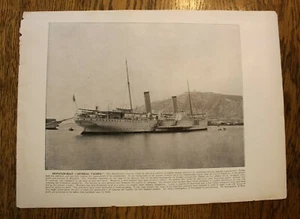 PÁGINA DE FOTOS DE LA GUERRA HISPANOAMERICANA DE 1898 CARTERA DE PEARONES BARCO GENERAL VALDES - Imagen 1 de 1