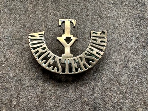 Original WW1 Periode WorcestershireYeomanry Schultertitel - Bild 1 von 2