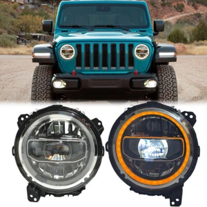 Faro proiettore led DRL Hi/Lo Beam per Jeep Wrangler JL 2018-24 / Gladiator JT 2020-24 - Foto 1 di 12