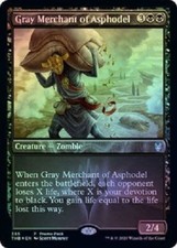 MTG *Gray Merchant of Asphodel showcase foil X1* (NM) Theros Beyond Death Magic