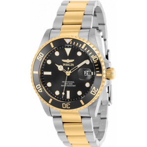 Invicta Pro Diver 37152 Women's Analog Two-Tone Black Dial and Bezel Date Watch