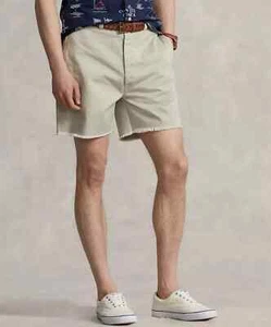NWT Polo Ralph Lauren $168 Chino Shorts 6" Burroughs Relaxed Fit Khaki Men's, 40 - Picture 1 of 8