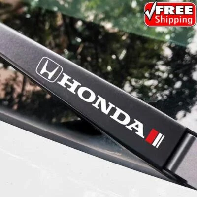 4PCS PVC Car Window Wiper Sport Sticker Decals For Honda Car Accessories - Image 1 of 4