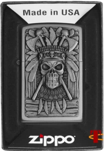 Accendino ZIPPO INDIAN SKULL 2007659 - Foto 1 di 1