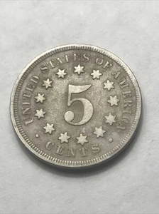 1868 Shield Nickel Beautiful 5c Five Cents Coin - Picture 1 of 11