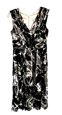 VTG 90s Coldwater Creek  Empire Waist Dress Petite P6  Sleeveless V - Neck Lined - Image 1 of 4