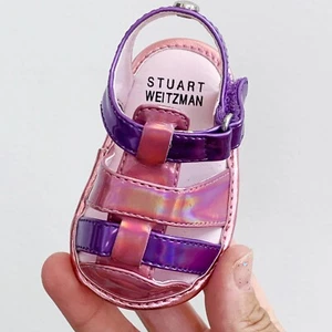 Stuart Weitzman My First Weitzmans Baby Gr. 1 rosa lila Kunstleder Sandalen - Bild 1 von 10