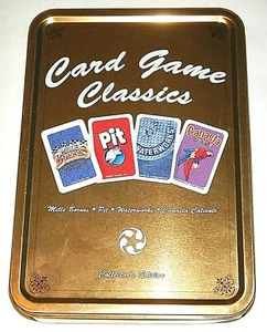 Winning Moves CARD GAME CLASSICS Tin MilleBornes Pit Waterworks CanastaCaliente - Picture 1 of 3