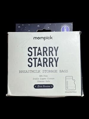 Bolsas de almacenamiento de leche materna estrellada estrellada Mompick cierre de doble cremallera sin BPA 30 Foto 1 de 3