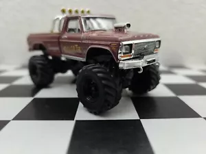 CUSTOM 1/64 1979 Ford F250 Goliath Monster truck 4x4 GREENLIGHT KINGS OF KRUNCH - Picture 1 of 12
