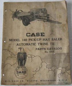 CASE 140 Pick-Up Hay Baler Parts Catalog Book Manual Book Genuine Original 1954 - Picture 1 of 4