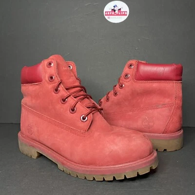 Timberland Botas Impermeables Premium Rojo Gamuza Junior A13HV - Talla 5 Foto 1 de 4