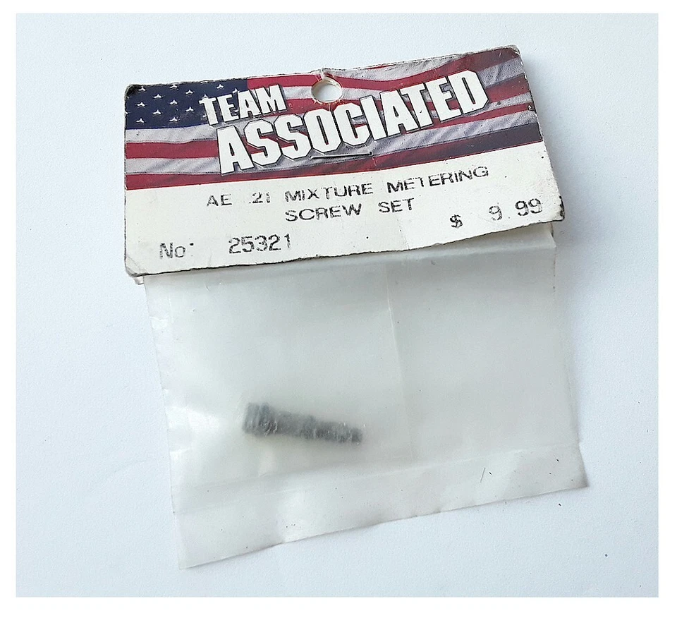 Vintage Team Associated MGT AE .21 4.60 Engine Mixture Metering Screw 25321 NIB - Image 1 of 1