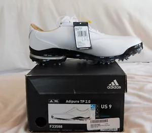 Adidas Adipure TP (Tour Pro) 2.0 Leather Golf Shoes NWT Men's Size 9M - Picture 1 of 7