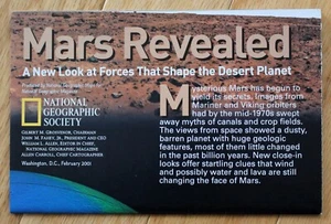 National Geographic February 2001 Map; Mars Revealed; Destination Mars - Picture 1 of 3