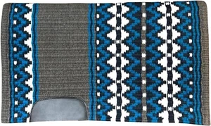 Western Show New Zealand Design Horse Saddle Pad Blanket Wool 34 L x 36 W x 1 in - Picture 1 of 1