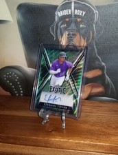 Ezequiel Tovar Auto 2/7 Green P Wave Exotic Colorado Rockies Hartford Yard Goats