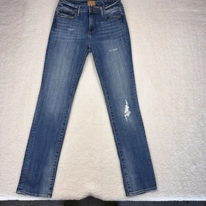 Driftwood Audrey High Rise Jeans Women’s Size 26x30 Light Distressing - Picture 1 of 13
