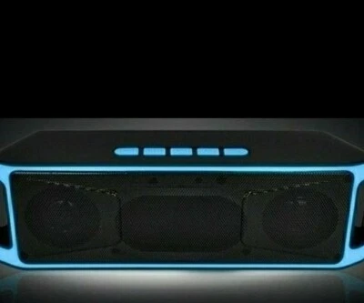 Hifi Altoparlante Stereo senza fili Bluetooth Stereo TF USB Flash Radio FM - Immagine 1 di 4