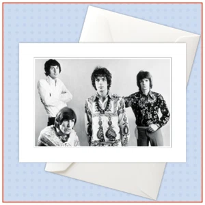 60s MUSIC LEGENDS - PINK FLOYD Deluxe Greeting Card. Embossed Can Be Framed. - Picture 1 of 2