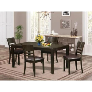 5 Pc Dining set-Table Table with Leaf and 4 Dining Chairs - Picture 1 of 4