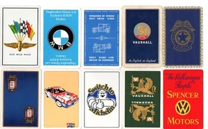 11 car vauxhall Michelin good year adverts SWAP CARD Vintage playing card - Picture 1 of 2