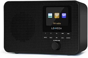 IR1 Smart WiFi Radio FM Bluetooth Speaker Dual Alarm Color Display, Sleep Timer - Picture 1 of 8