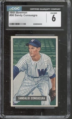 1951 Bowman Baseball Set-Break #96 Sandy Cansuegra EX-NM CGC 6 - Image 1 of 2