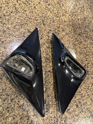 PAIR 1996-99 Mercedes-Benz W140 RIGHT & LEFT WING REAR VIEW MIRROR CAP BLACK - Image 1 of 4