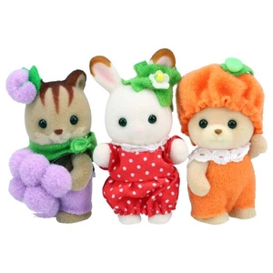 Calico Critters SLYVANIAN FAMILIES - BABY TRIO FRUIT SET From Japan NEW - Picture 1 of 2