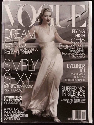 VOGUE US December 2004 CATE BLANCHETT Cindy Crawford & Kaia Gerber DARIA WERBOWY - Image 1 of 4