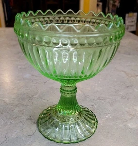 Iittala Marimekko Mariskooli Glass Goblet 6" Apple Green Finland - Picture 1 of 8