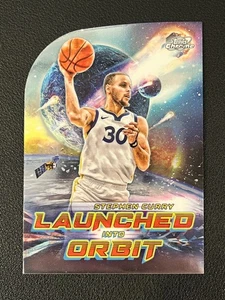 Steph Curry 2023-24 Topps Cosmic Chrome Launched Into Orbit Warriots - Picture 1 of 1